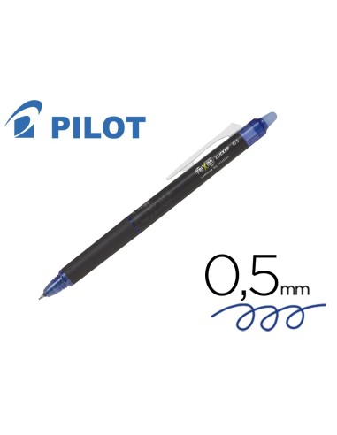 BOLIGRAFO PILOT FRIXION POINT CLICKER BORRABLE 0,5MM AZ.