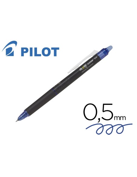 BOLIGRAFO PILOT FRIXION POINT CLICKER BORRABLE 0,5MM AZ.