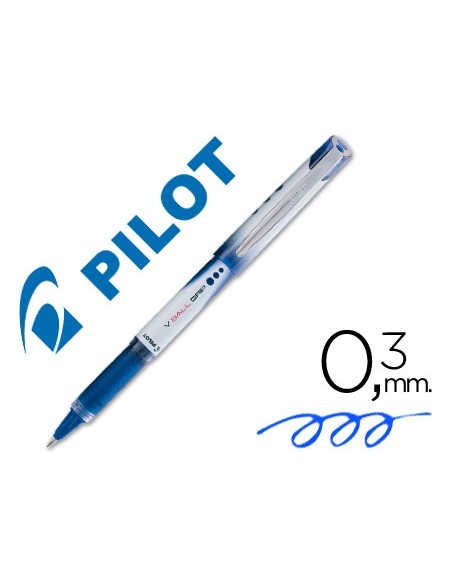 ROTULADOR PILOT ROLLER V-BALL GRIP AZUL 05 MM