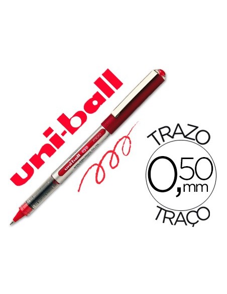 ROTULADOR UNI-BALL ROLLER UB-150 MICRO EYE ROJO 0,5 MM UD.
