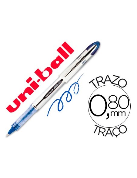 ROTULADOR UNI-BALL ROLLER UB-200 VISION AZUL 0,8 MM UD.