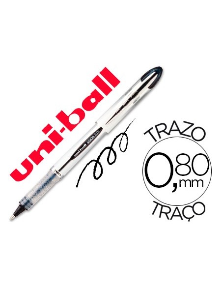ROTULADOR UNI-BALL ROLLER UB-200 VISION NEGRO 0,8 MM UD.
