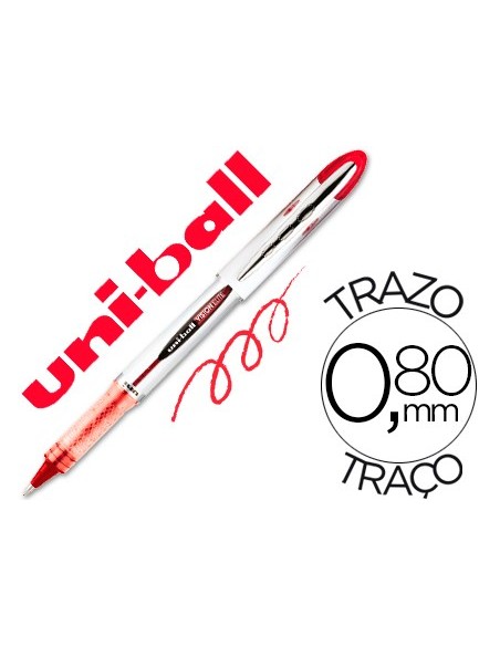 ROTULADOR UNI-BALL ROLLER UB-200 VISION ROJO 0,8 MM UD.