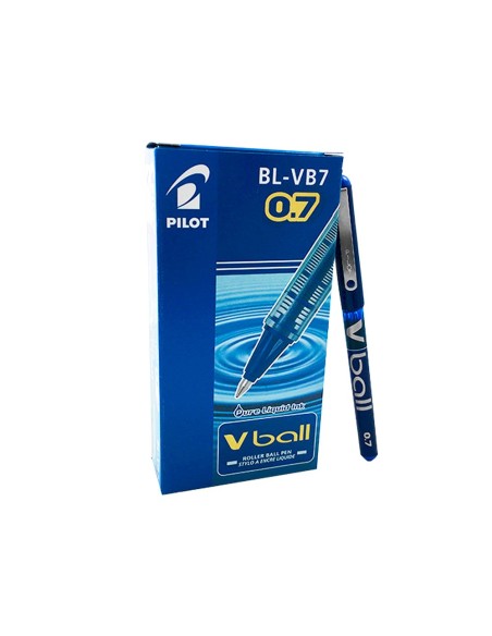 ROTULADOR PILOT ROLLER V-BALL AZUL 0.7 MM