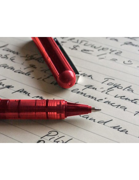 ROTULADOR PILOT ROLLER V-BALL ROJO 0.5 MM