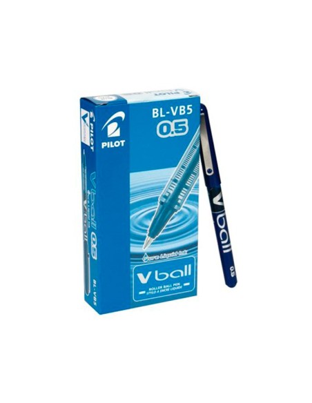 ROTULADOR PILOT ROLLER V-BALL AZUL 0.5 MM