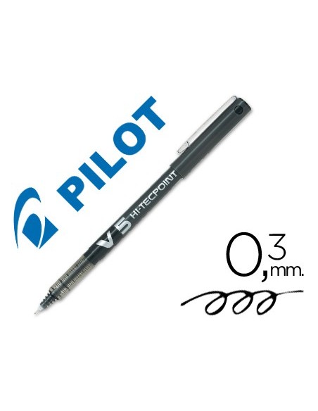 ROTULADOR PILOT PUNTA AGUJA V-5 NEGRO 0.5 MM