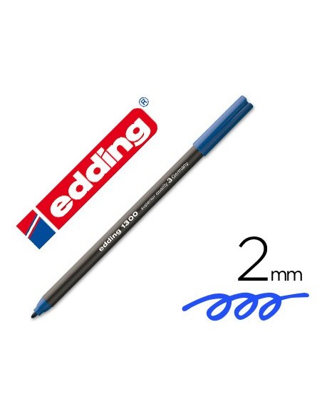 ROTULADOR EDDING PUNTA FIBRA 1300 AZUL PUNTA RED.0.5 MM