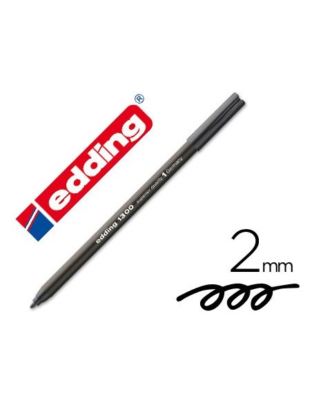 ROTULADOR EDDING PUNTA FIBRA 1300 NEGRO PUNTA RED.0.5 MM