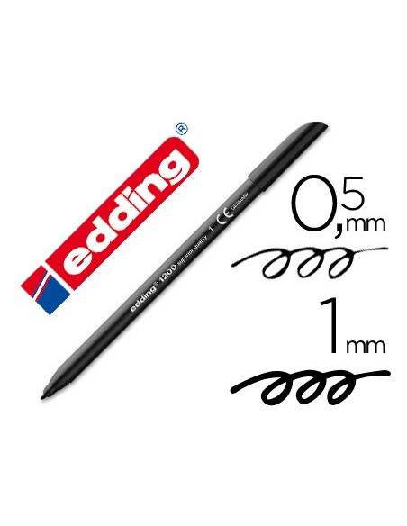 ROTULADOR EDDING PUNTA FIBRA 1200 NG.N.1 PUNTA RED.0.5 MM