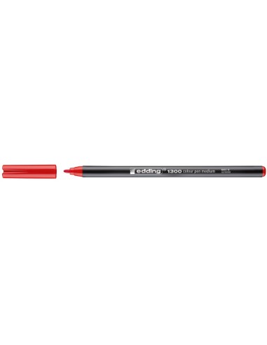 ROTULADOR EDDING PUNTA FIBRA 1300 ROJO PUNTA RED.0.5 MM