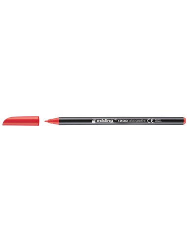 ROTULADOR EDDING PUNTA FIBRA 1200 ROJO N.2 PUNTA RED.0.5 MM