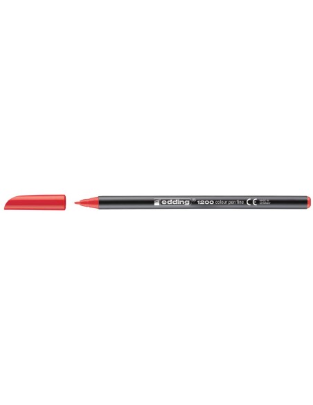 ROTULADOR EDDING PUNTA FIBRA 1200 ROJO N.2 PUNTA RED.0.5 MM