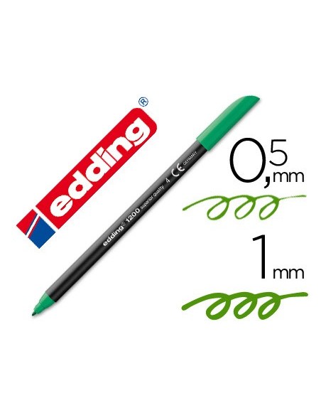 ROTULADOR EDDING PUNTA FIBRA 1200 VER N.4 PUNTA RED.0.5 MM