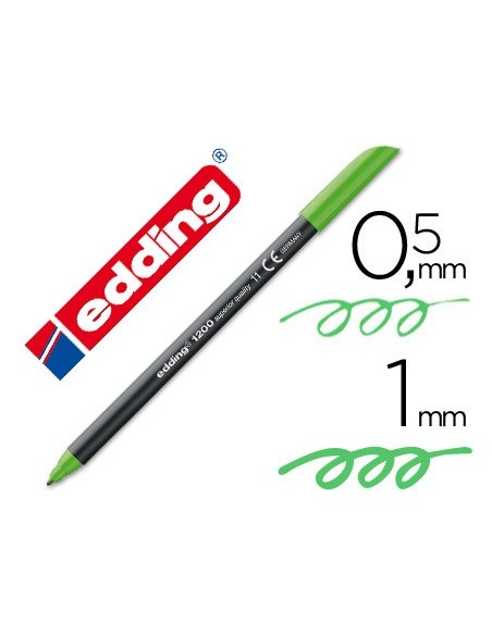 ROTULADOR EDDING PUNTA FIBRA 1200 VER CLARO N.11 PUNTA RED.0.5 MM