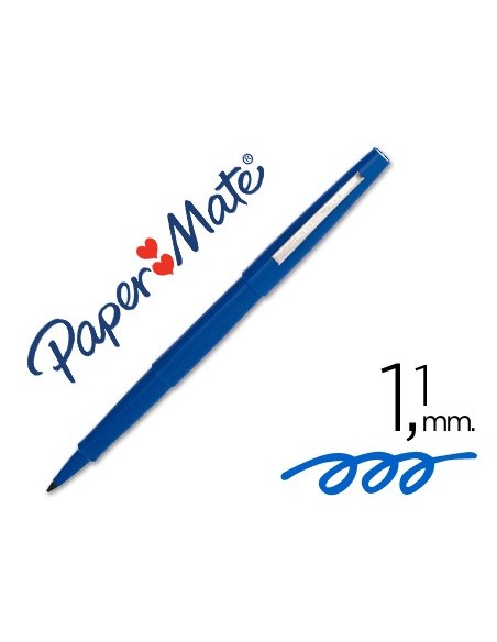 ROTULADOR PAPER MATE PUNTA NYLON 3103-1 AZUL
