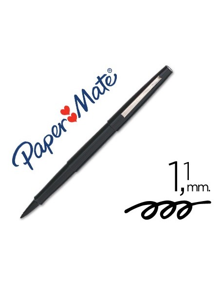 ROTULADOR PAPER MATE PUNTA NYLON 3101-1 NEGRO
