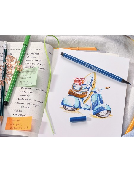 ROTULADOR STABILO ACUARELABLE PEN 68 BERMELLON 1 MM