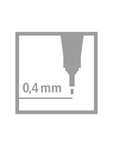 ROTULADOR STABILO PUNTA FIBRA POINT 88 GRIS PAYNES 0,4 MM