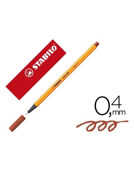 ROTULADOR STABILO PUNTA FIBRA POINT 88 SANGUINA 0,4 MM