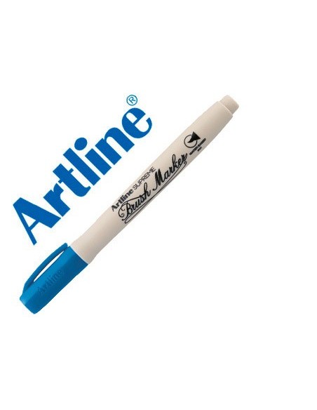 ROTULADOR ARTLINE SUPREME BRUSH BASE AGUA PUNTA TRAZO VARIABLE AZ.