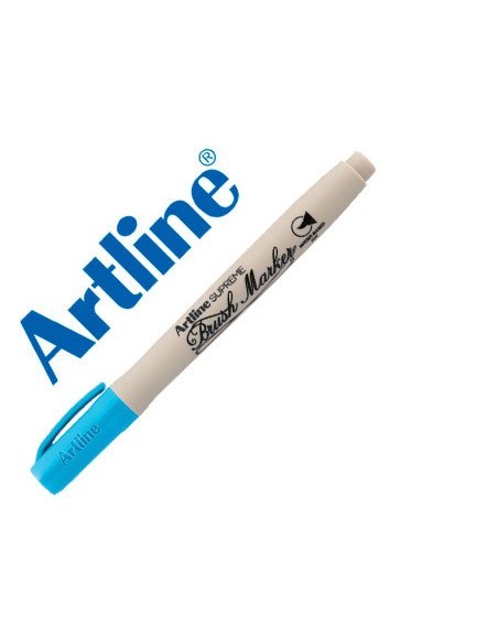 ROTULADOR ARTLINE SUPREME BRUSH BASE AGUA PUNTA TRAZO VARIABLE CEL.