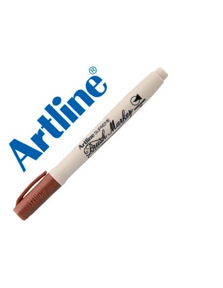 ROTULADOR ARTLINE SUPREME BRUSH BASE AGUA PUNTA TRAZO VARIABLE MARR.