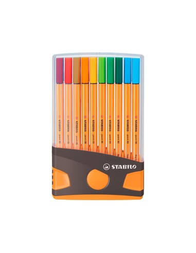 ROTULADOR STABILO PUNTA FIBRA POINT 88 PARADE ANT./NJ. 20 UD.SURT.