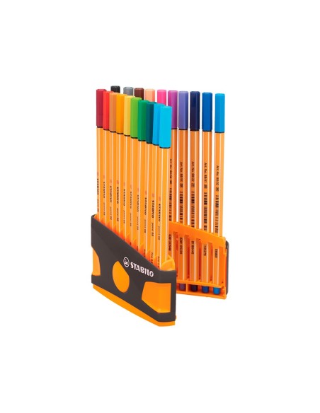 ROTULADOR STABILO PUNTA FIBRA POINT 88 PARADE ANT./NJ. 20 UD.SURT.