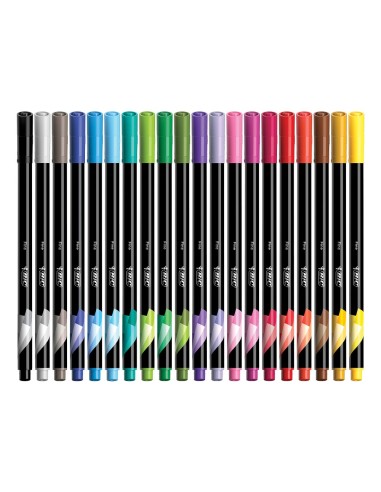 ROTULADOR BIC INTENSITY FINE FIBRA 0,4MM 10 UD.SURT.