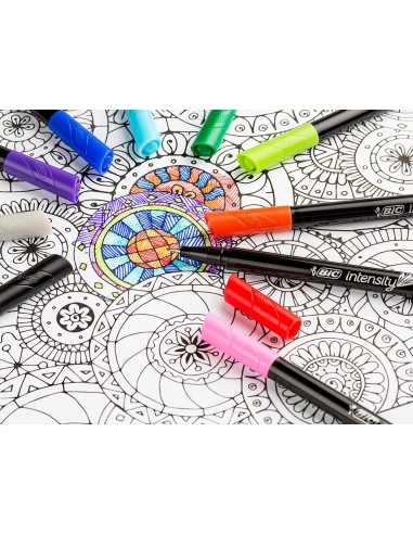 ROTULADOR BIC INTENSITY FINE FIBRA 0,4MM 10 UD.SURT.