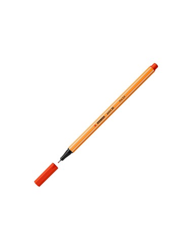 ROTULADOR STABILO PUNTA FIBRA POINT 88 ROJO 0,4 MM