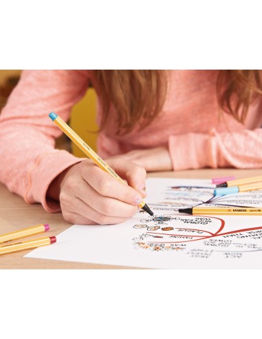 ROTULADOR STABILO PUNTA FIBRA POINT 88 NARANJA 0,4 MM