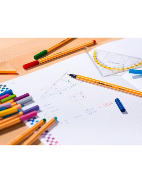 ROTULADOR STABILO PUNTA FIBRA POINT 88 VER HOJA 0,4 MM