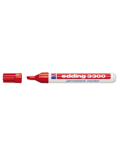 ROTULADOR EDDING MARCADOR 3300 N.2 ROJO PUNTA BISELADA