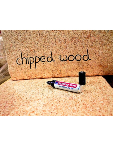 ROTULADOR EDDING PUNTA FIBRA PERM.550 NEGRO N.1 PUNTA RED.