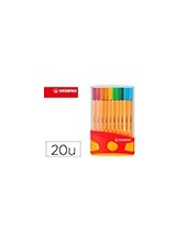 ROTULADOR STABILO PUNTA FIBRA POINT 88 COLOR ESTUCHE 20 ROTULADORES 2