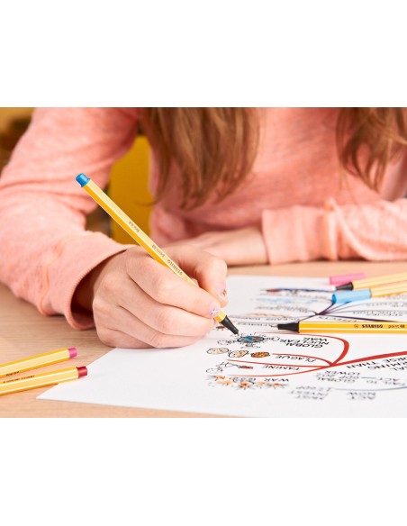 ROTULADOR STABILO PUNTA FIBRA POINT 88 COLOR ESTUCHE 20 ROTULADORES