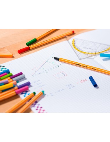 ROTULADOR STABILO PUNTA FIBRA POINT 88 COLOR ESTUCHE 20 ROTULADORES